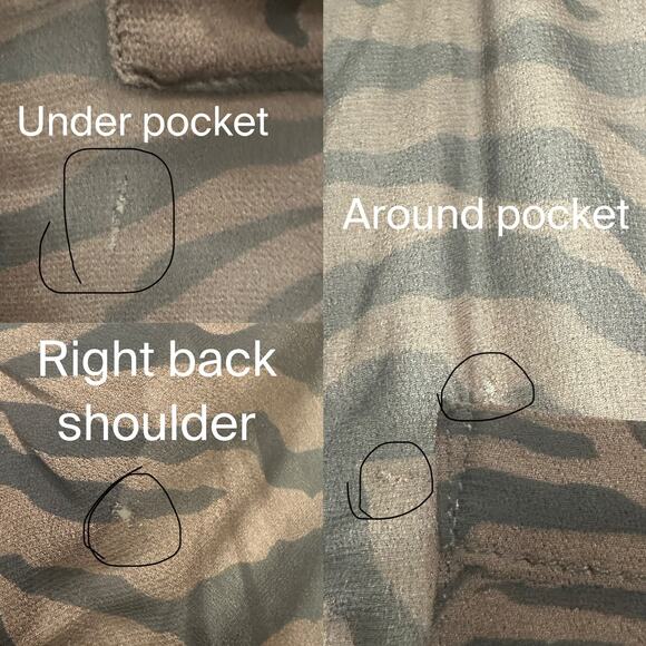 ba&sh Sisco Animal Print Ruffle Sheer Blouse Brown Black Naturel Career Sz Small - Picture 10 of 12